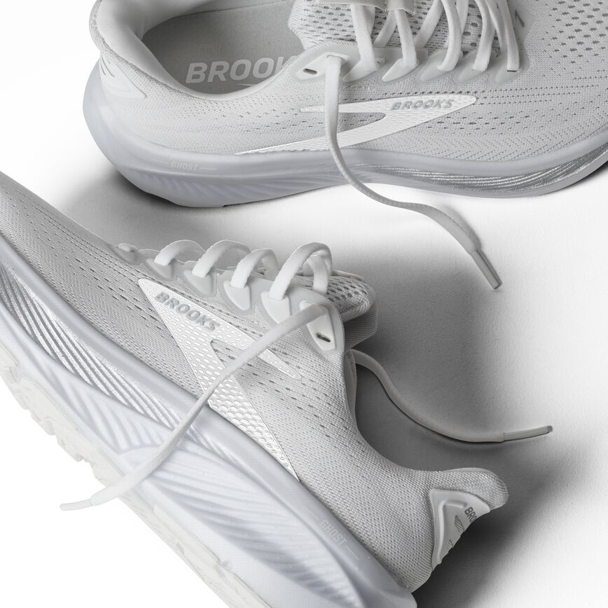 Brooks Ghost 17 White/White/Grey (Women's)