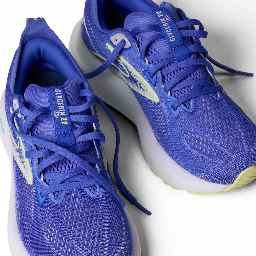 Brooks Glycerin 22 Amparo Blue/Hyper Iris/Yellow (Women's)
