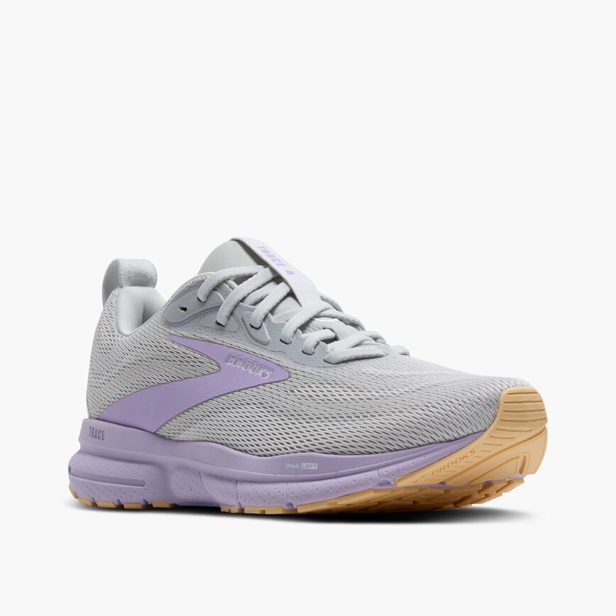Brooks Trace 4 Oyster/Purple/Sherbert (Women's)