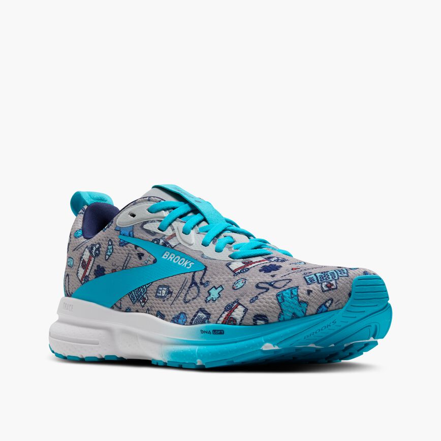 Brooks Trace 4 Grey/Blue/Red (Women's)