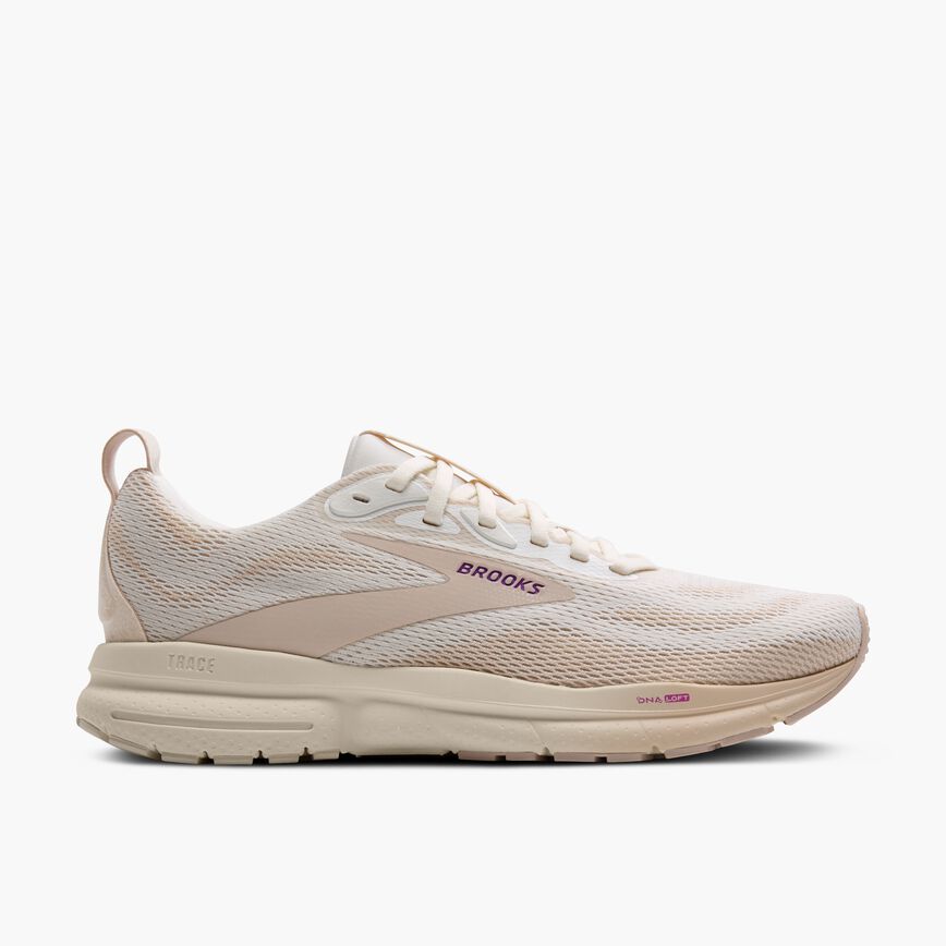 Brooks Trace 4 Coconut Milk/Almond/Purple (Women's)