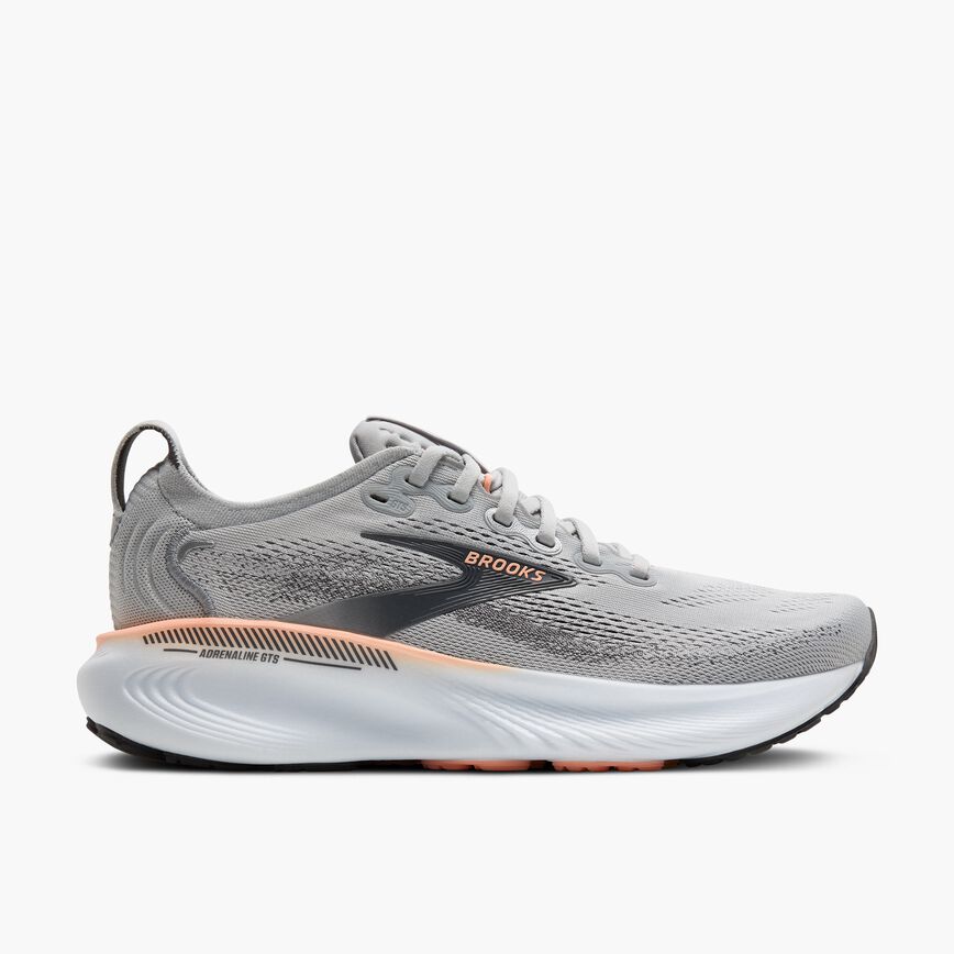 Brooks Adrenaline GTS 25 Grey/Blackened Pearl/Coral (Women's)