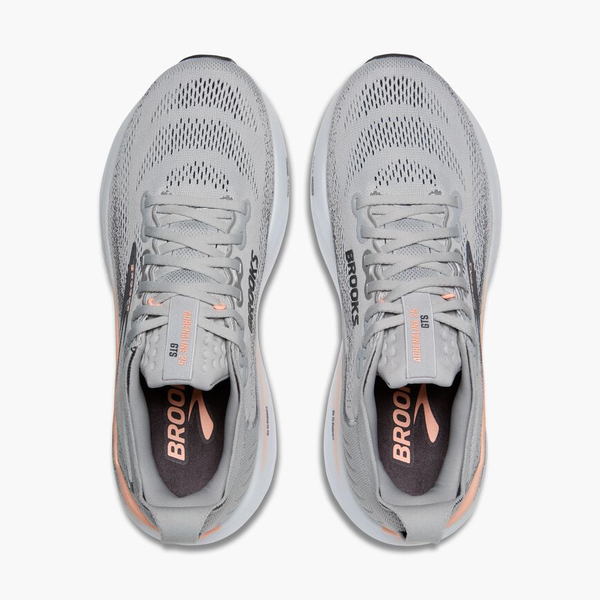 Brooks Adrenaline GTS 25 Grey/Blackened Pearl/Coral (Women's)