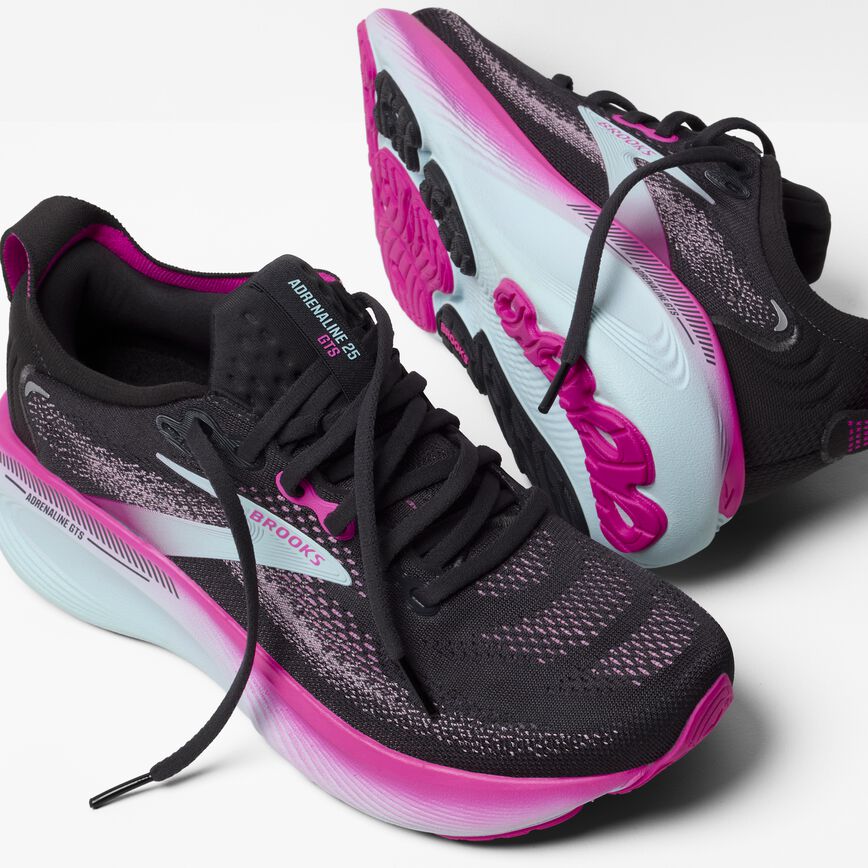 Brooks Adrenaline GTS 25 Black/Cyber Pink/Iced Aqua (Women's)