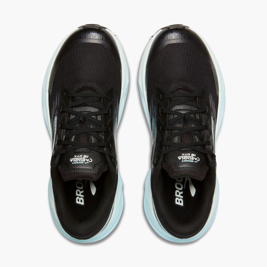 Brooks Cascadia 19 GTX Black/Ebony/Blue Flower (Women's)