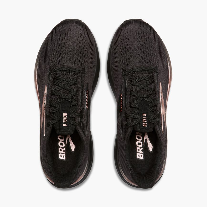 Brooks Revel 8 Black/Black/Rose Gold (Women's)