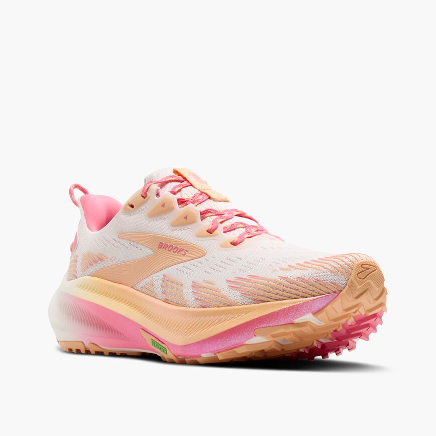 Brooks Ghost Trail White/Pink/Peach (Women's)