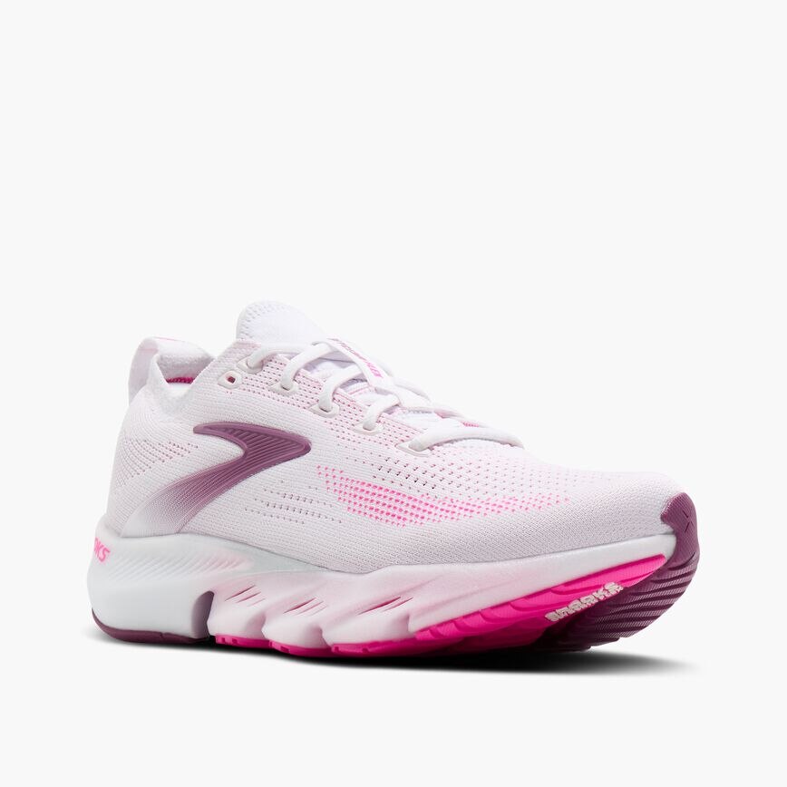 Brooks Glycerin Flex White/Cyber Pink/Argyle (Women's)