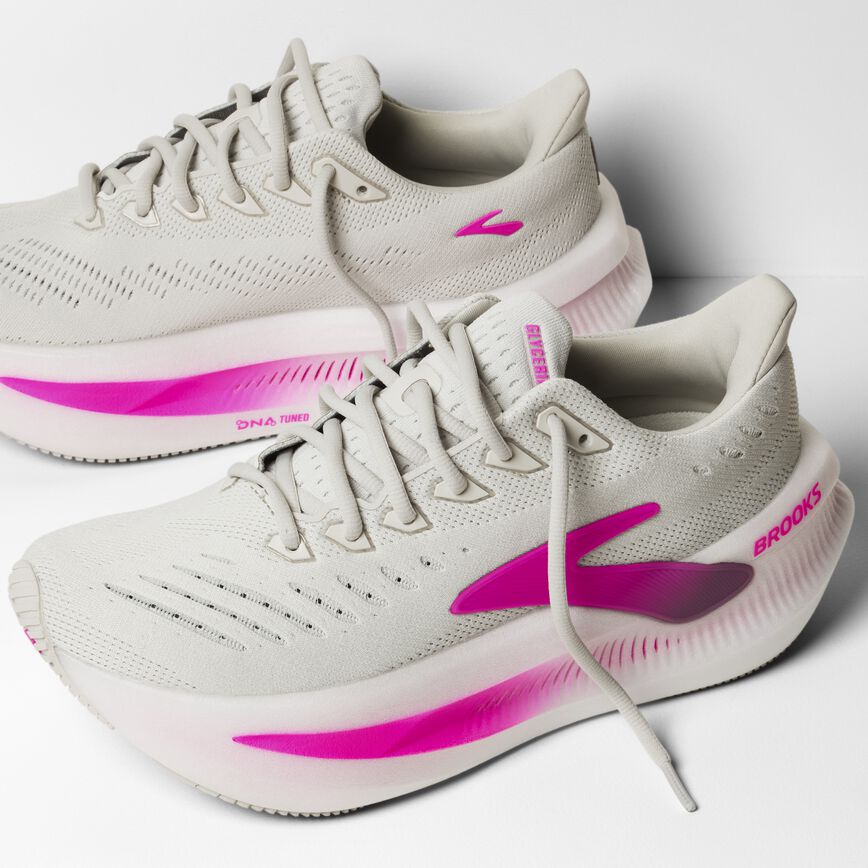 Brooks Glycerin Max 2 Oyster/Argyle/Cyber Pink (Women's)