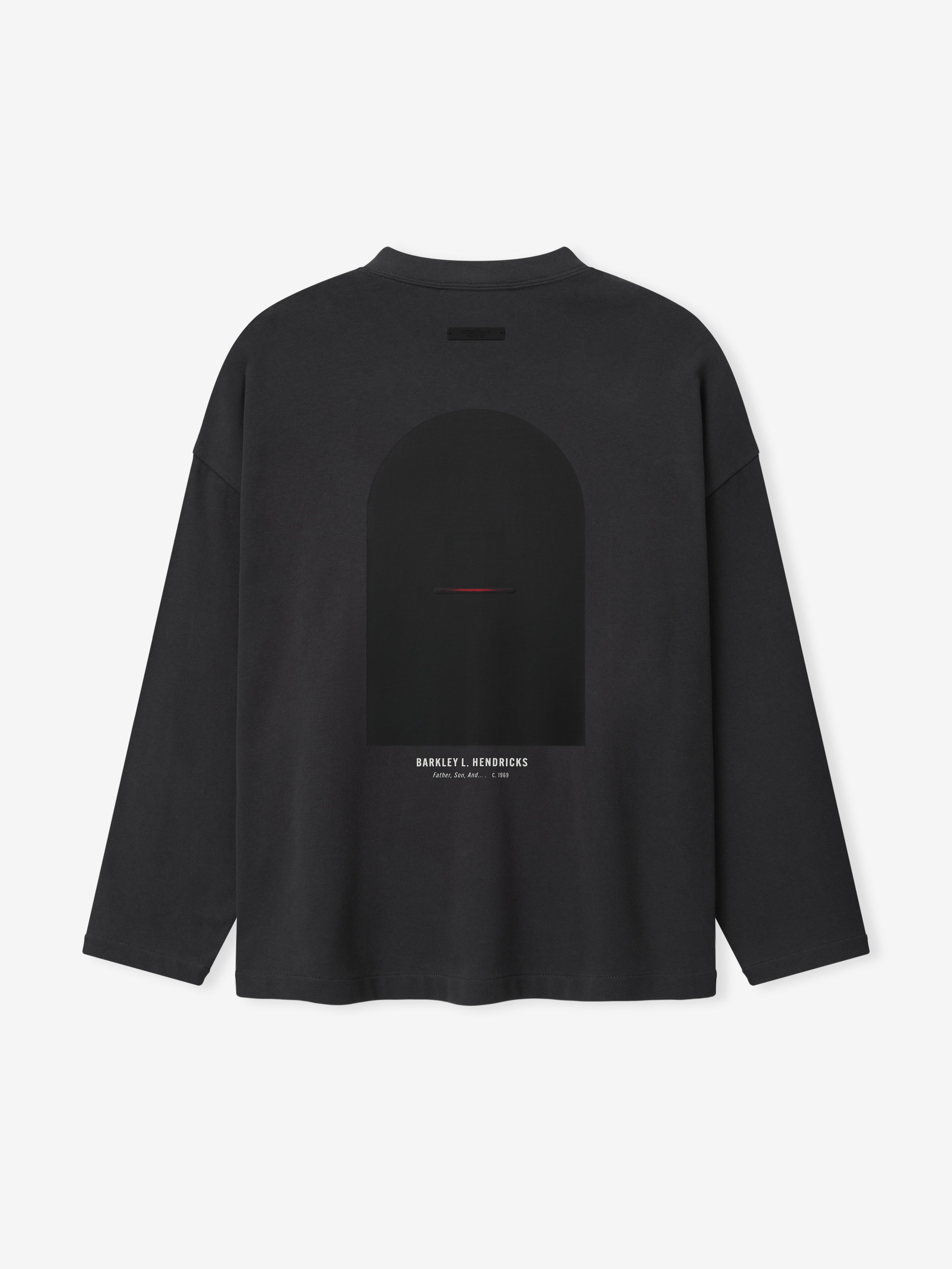 Essentials Nba X Barkley Hendricks Long Sleeve V-Neck Tee Faded Black