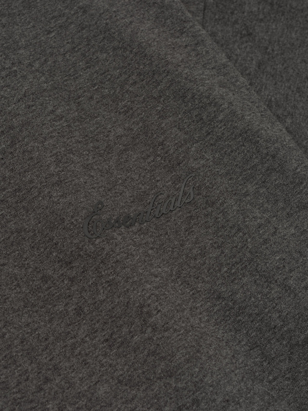 Essentials Embroidered Classic Short Sleeve Tee Charcoal Heather