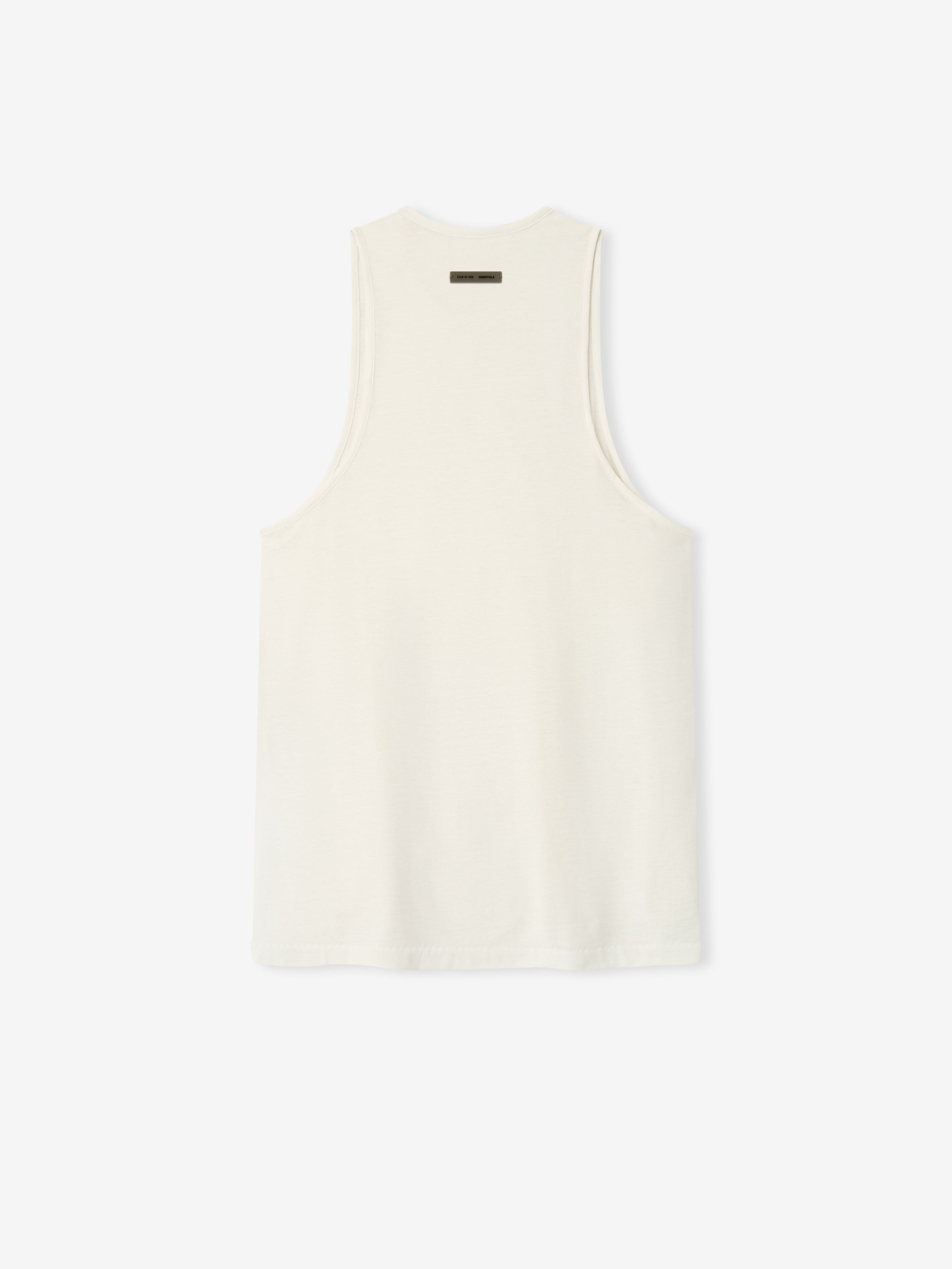 Essentials Embroidered Essential Tank Ivory