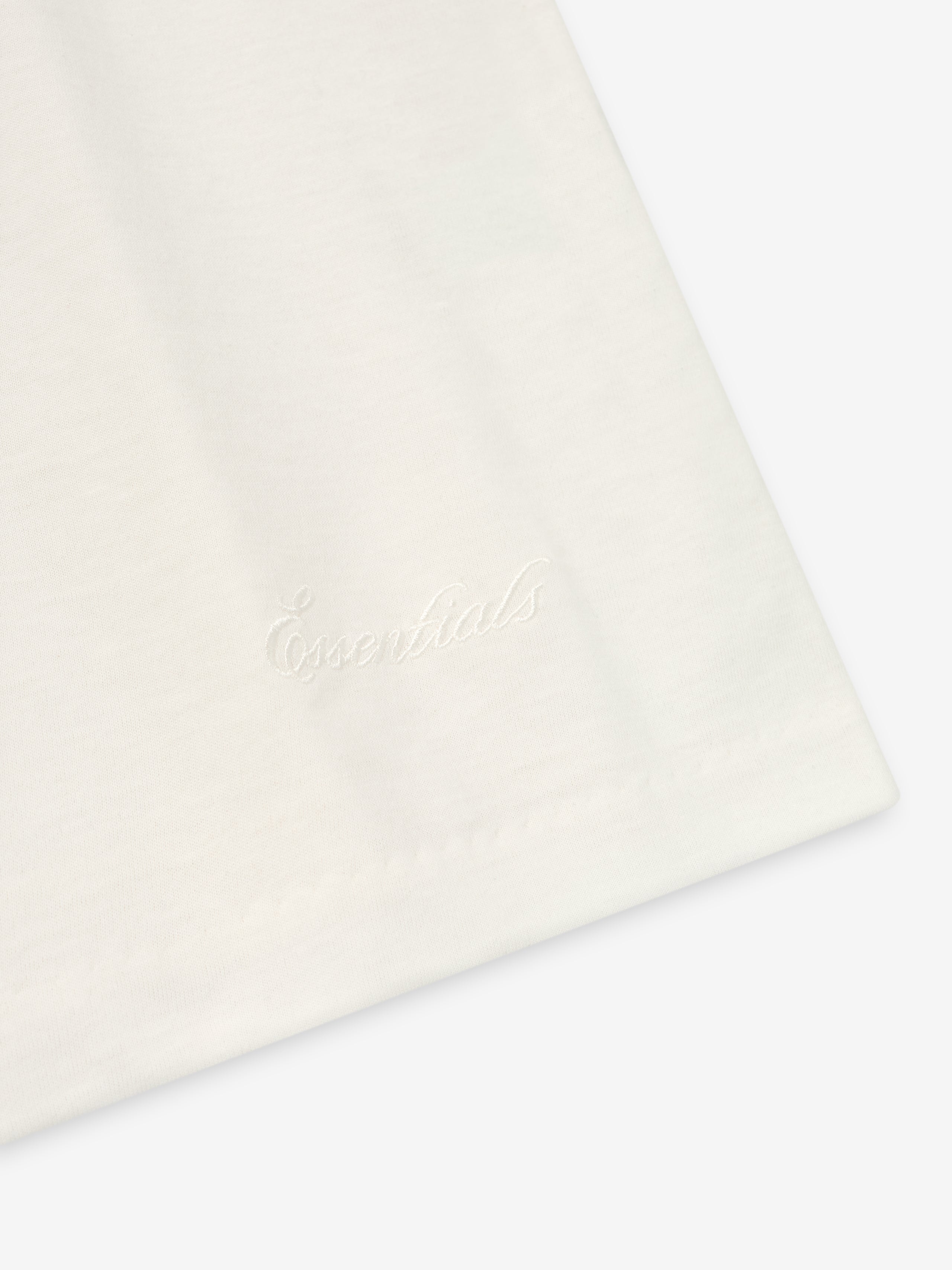 Essentials Embroidered Essential Tank Ivory