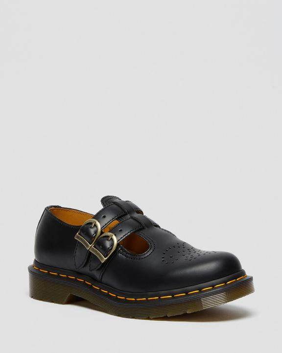Dr Martens 8065 Smooth Leather Mary Jane Shoes - Black