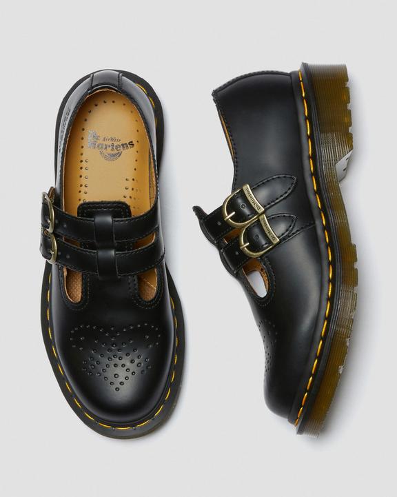 Dr Martens 8065 Smooth Leather Mary Jane Shoes - Black