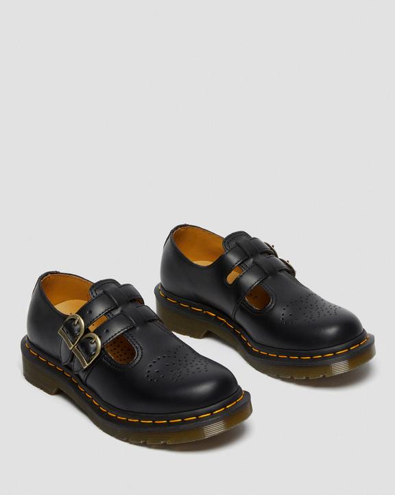 Dr Martens 8065 Smooth Leather Mary Jane Shoes - Black