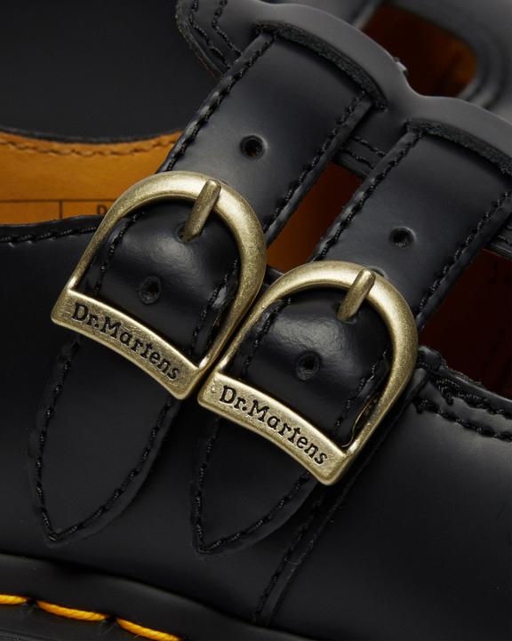 Dr Martens Smooth Leather Mary Jane Shoes - Black