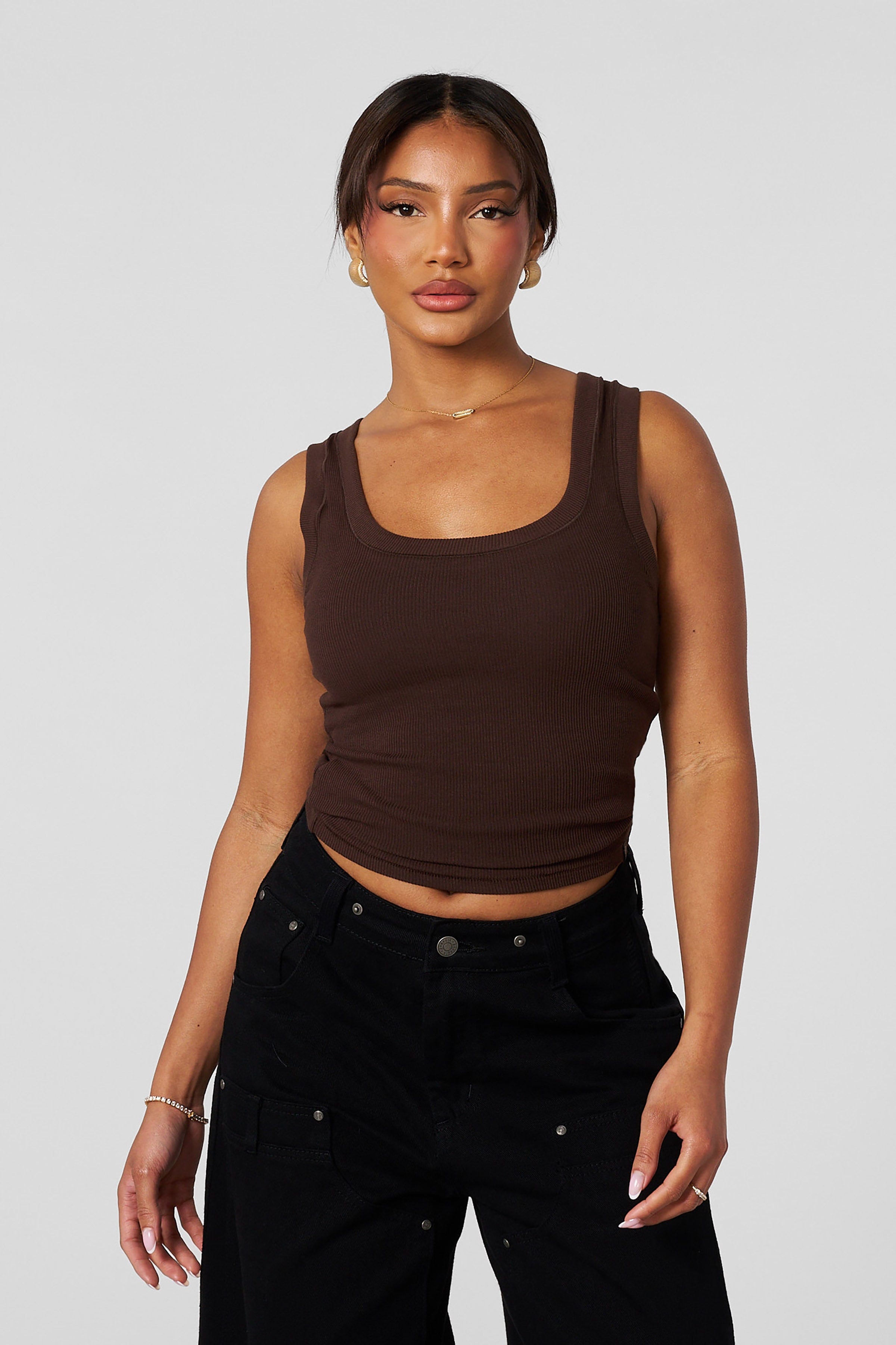 YoungLA W474 After Dark Tank Brown