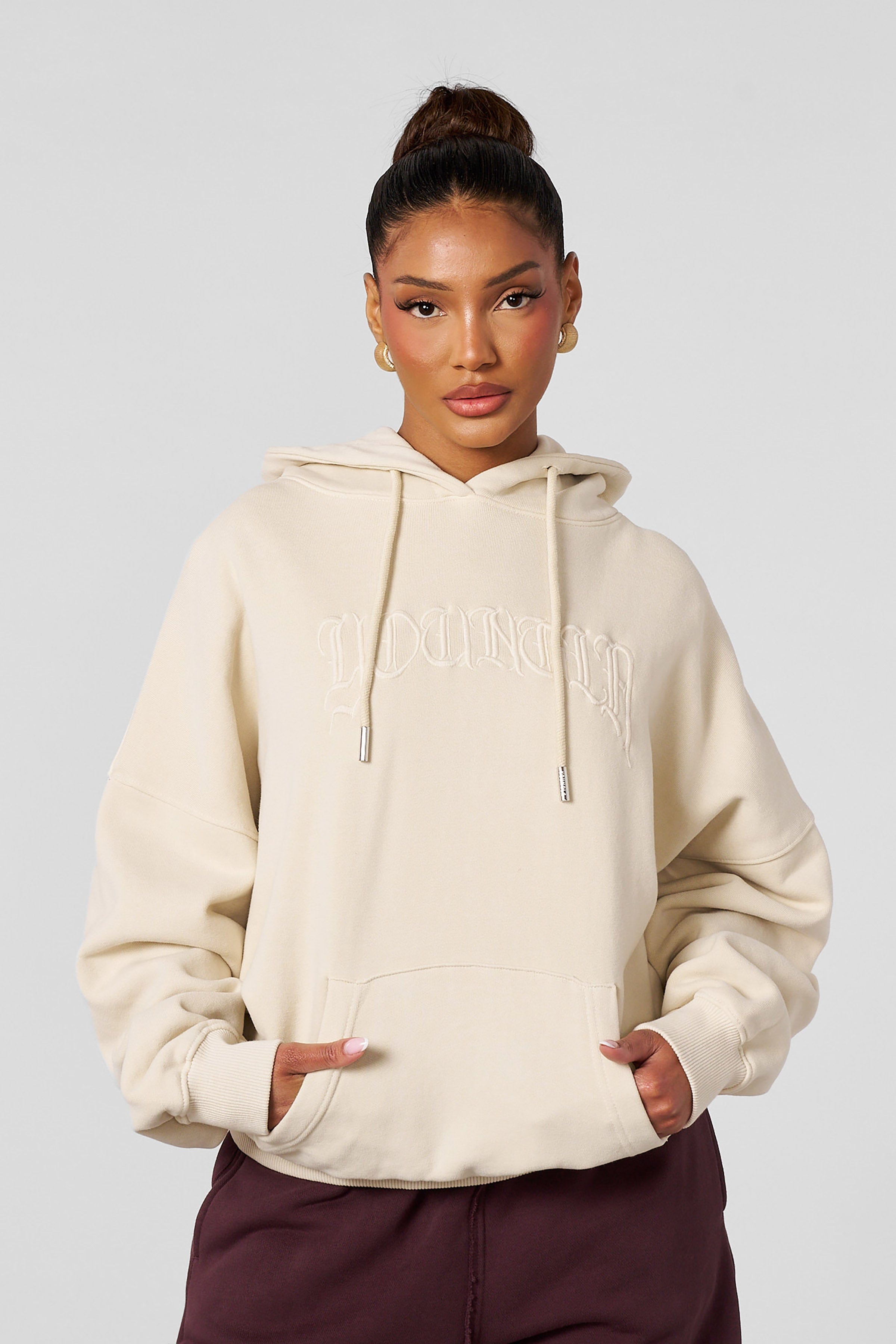 YoungLA W531 Overcast Hoodie Cream