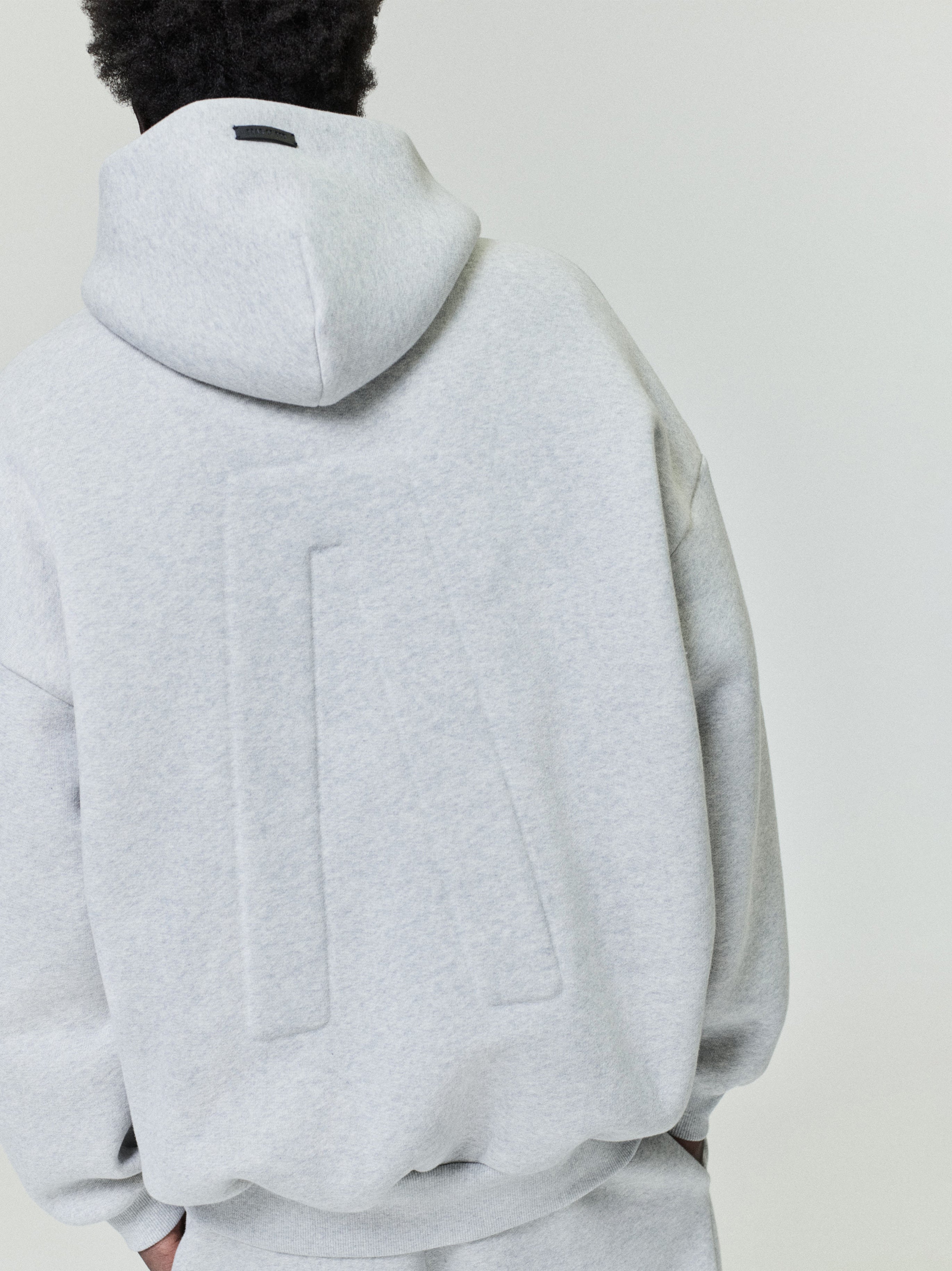 Essentials Athletics Zip Up Hoodie Melange Grey