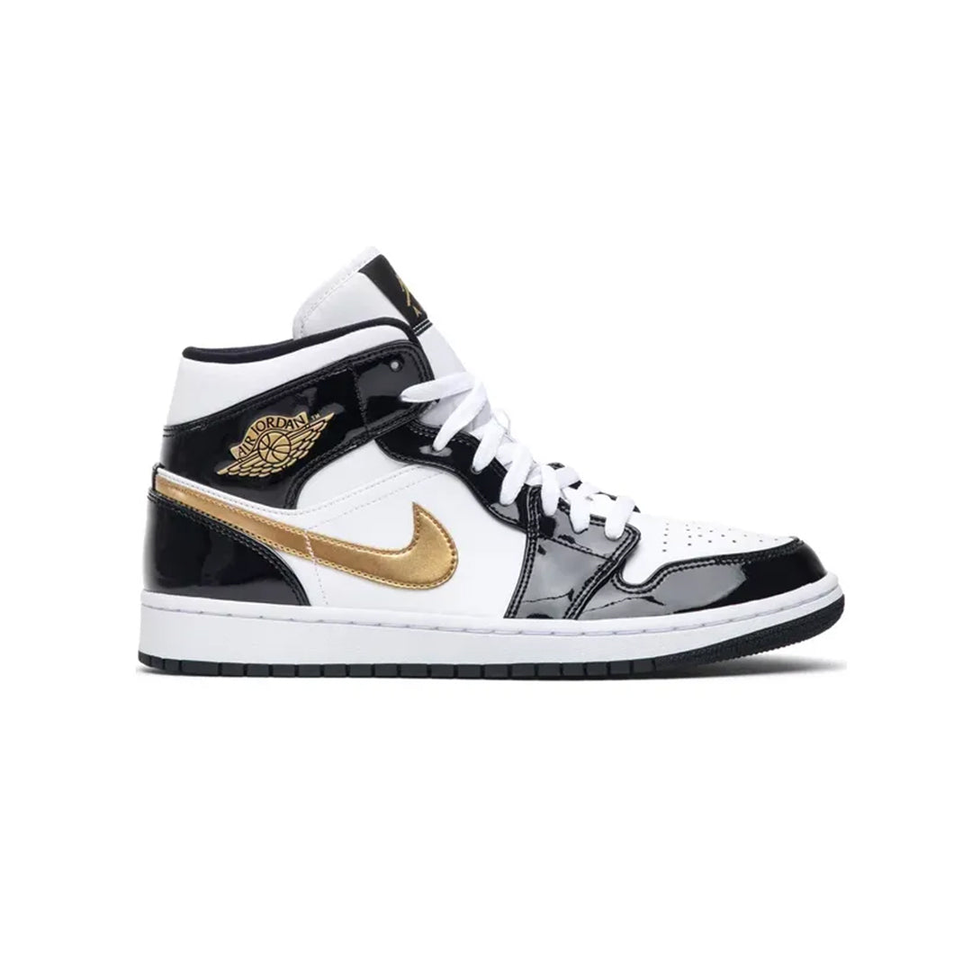 Air Jordan Mid Patent SE 'Black Gold' Sale UK - Main Image