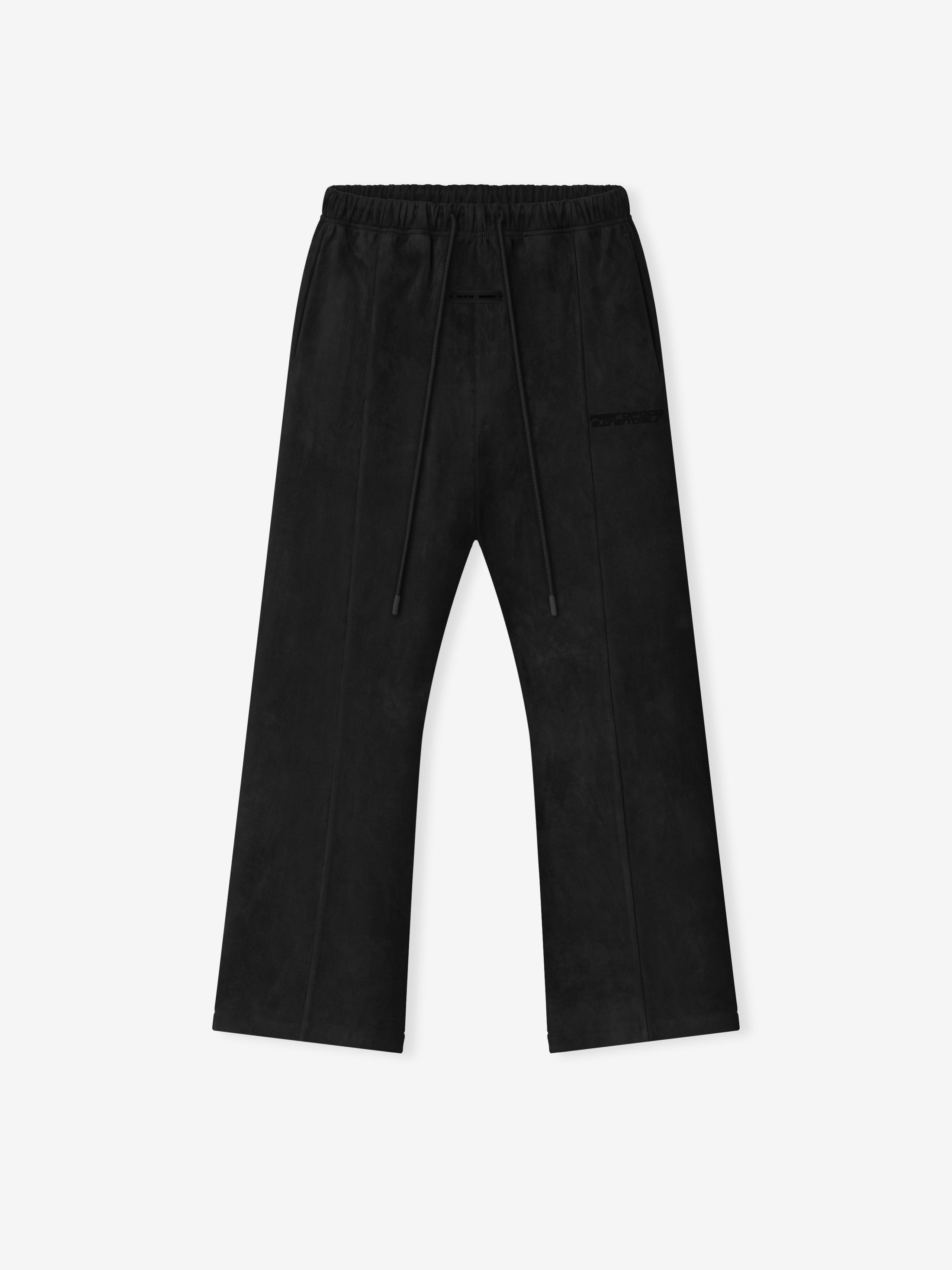 Essentials Suede Fleece Flare Pant Vintage Black