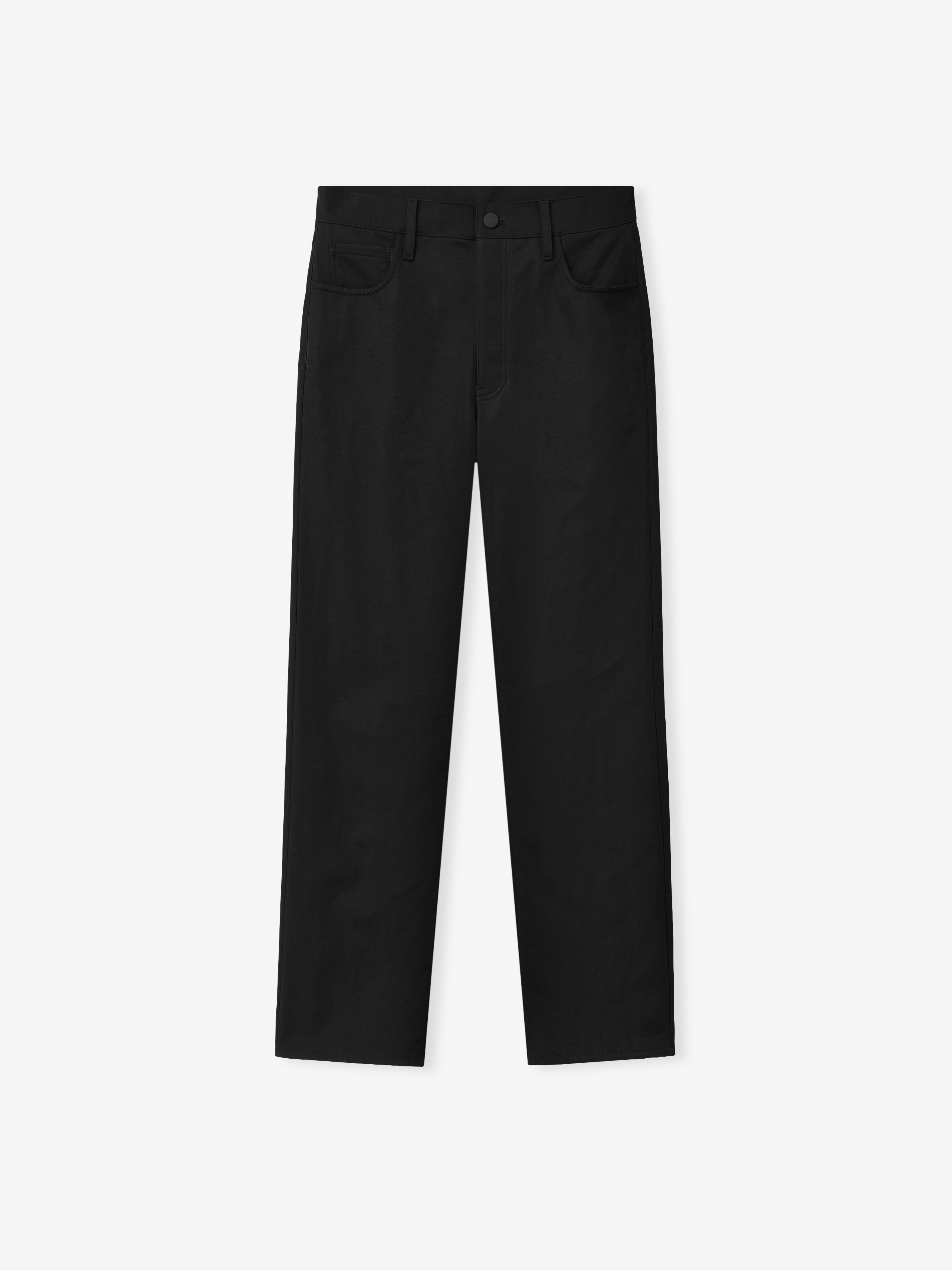 Essentials Textured Nylon 5 Pocket Pant Vintage Black