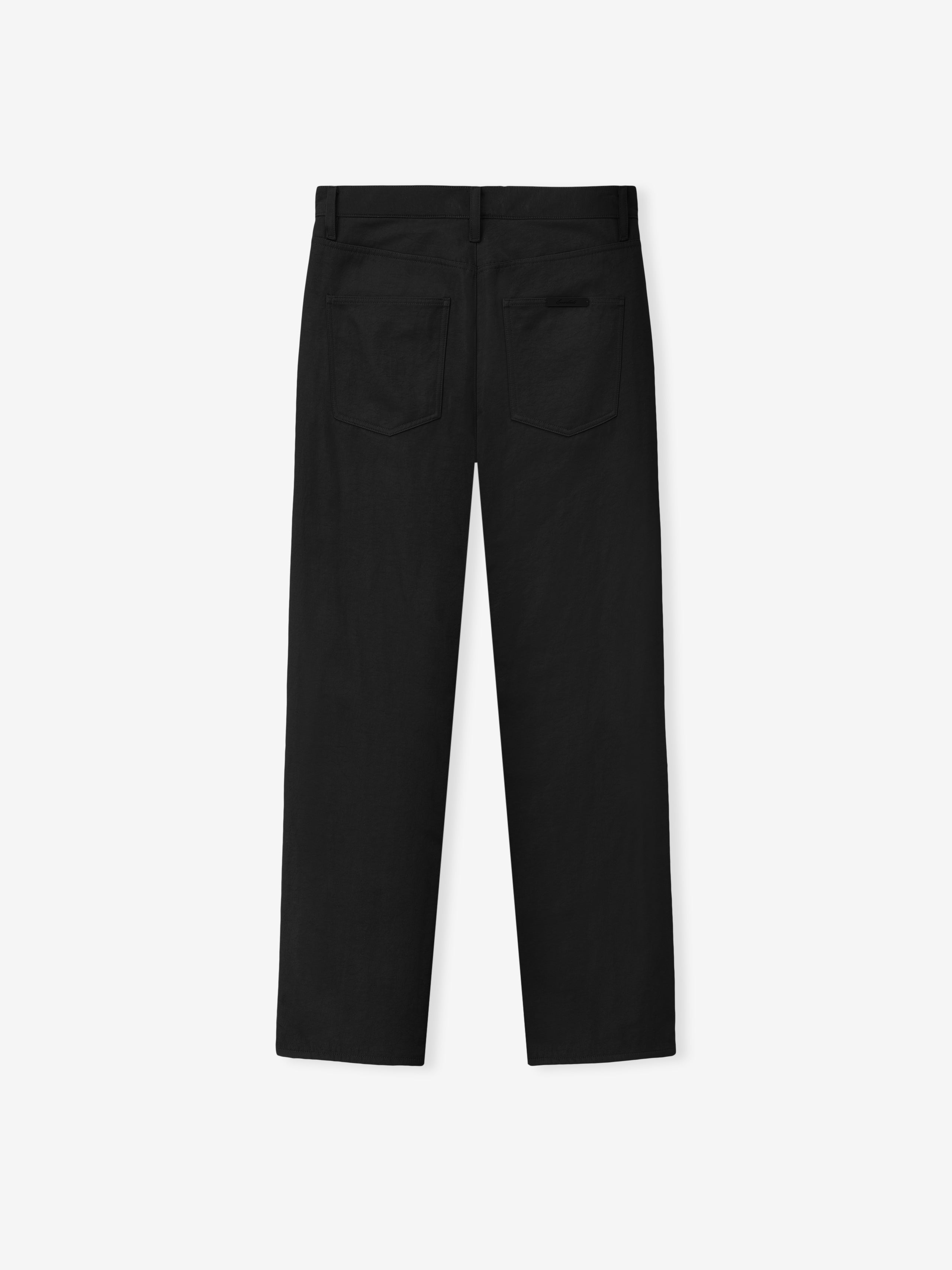 Essentials Textured Nylon 5 Pocket Pant Vintage Black