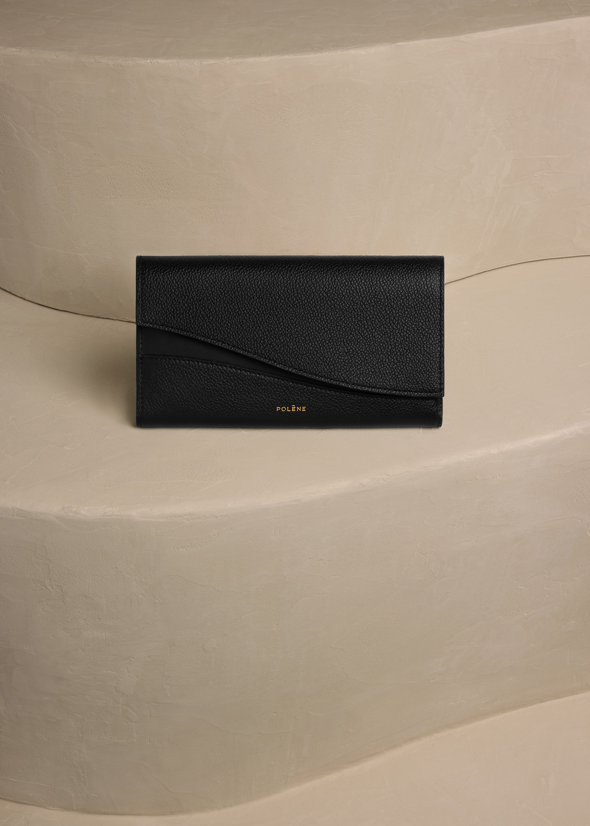 Polene Sierra Wallet Duo Black