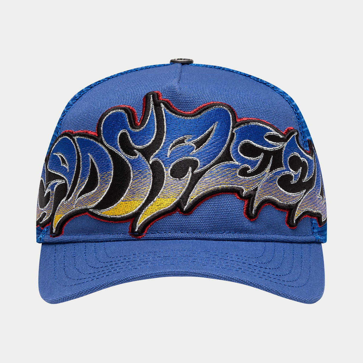 Godspeed GS Neo Trucker Hat (Blue / Yellow / Red)