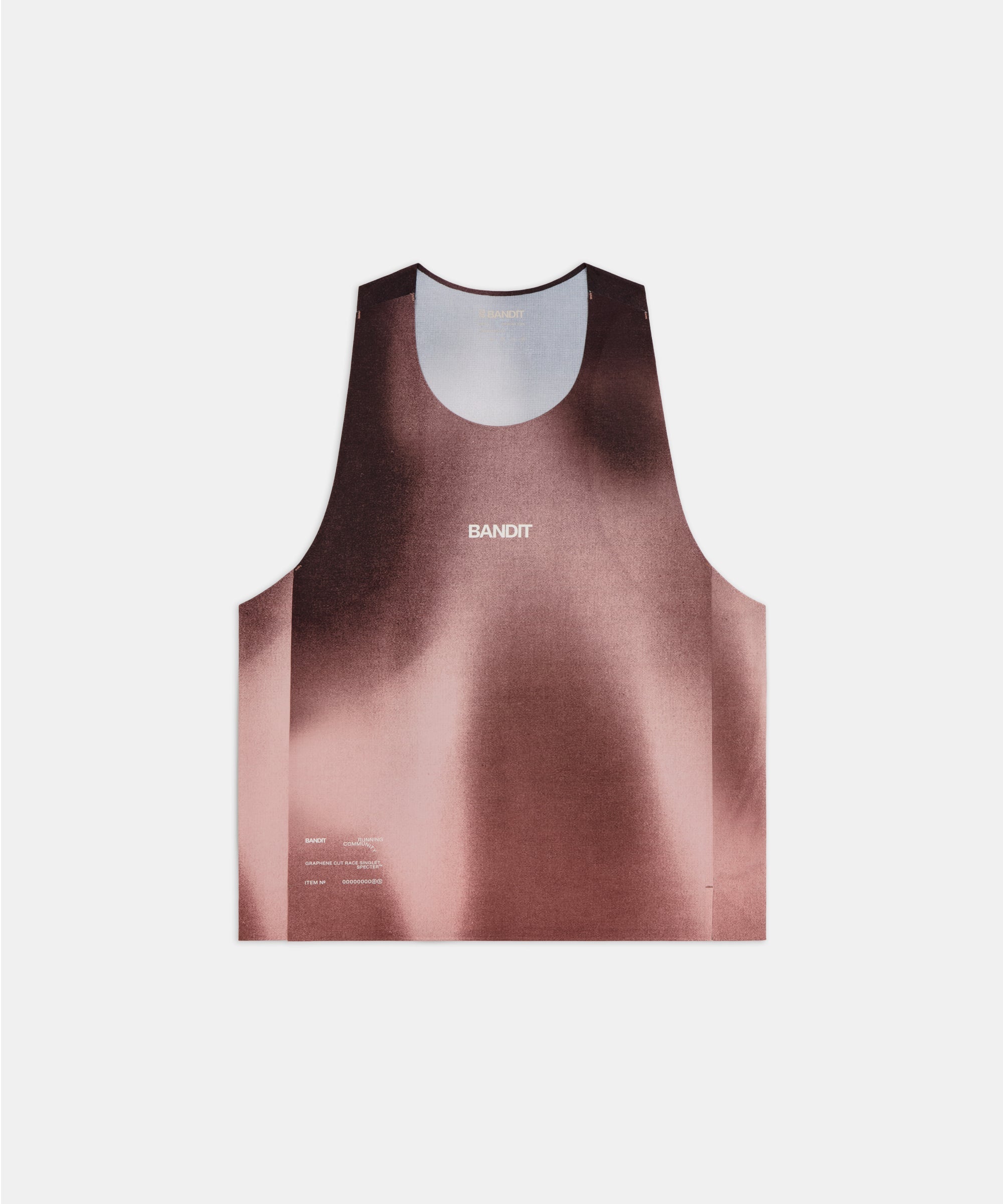 Bandit Mens Specter Shorty Race Singlet Flow State Mahogany Multi