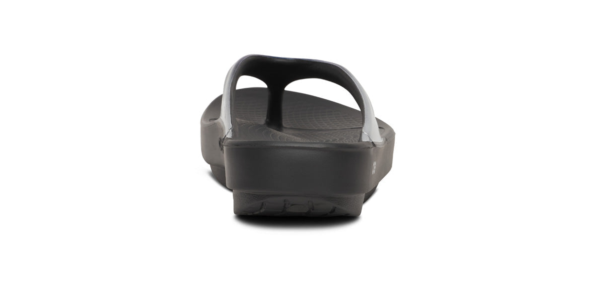 Oofos Women's Luxe Sandal Shimmer Blue