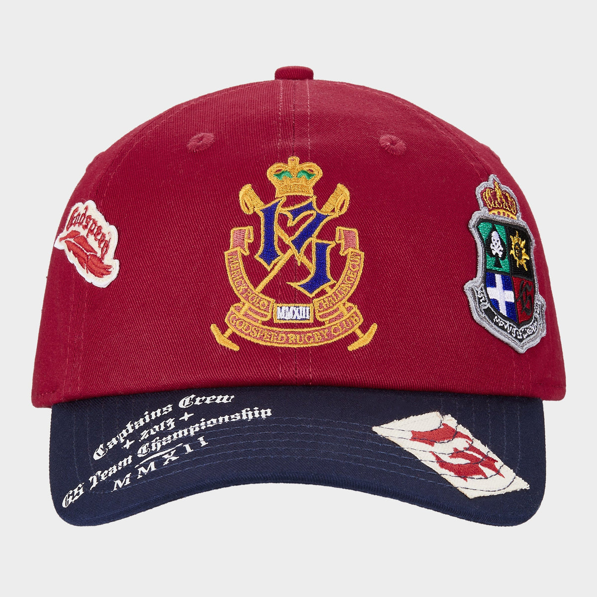 Godspeed Rugby Home Team Dad Hat (Red / Navy)