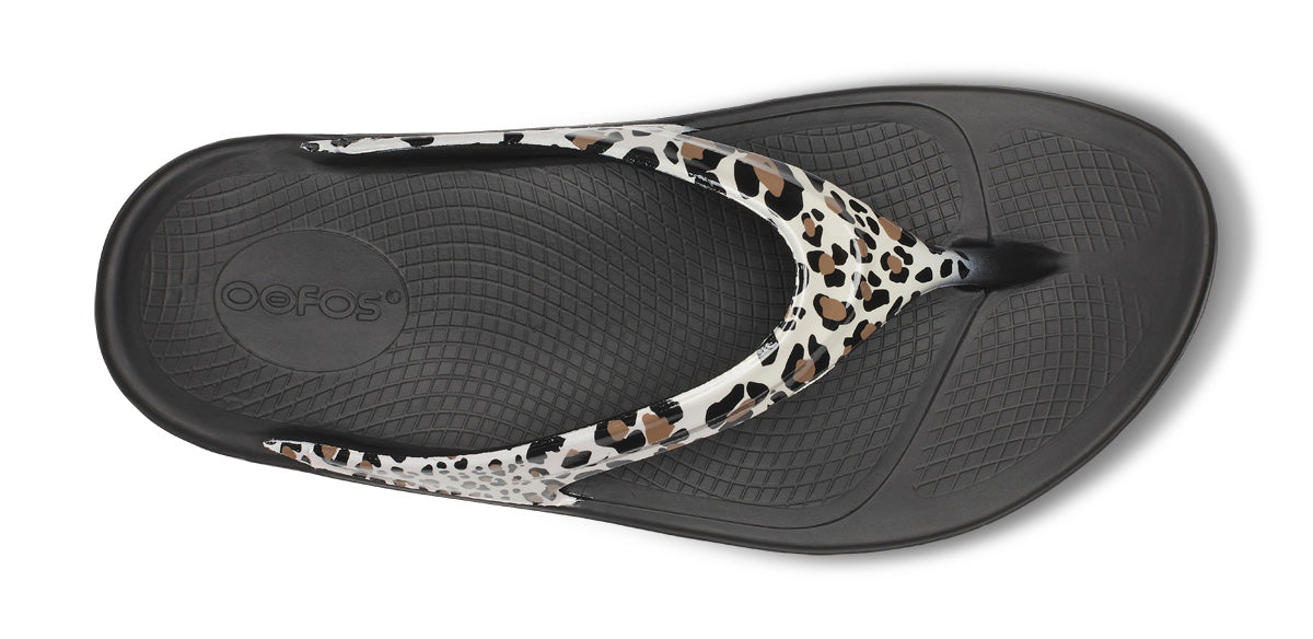 Oofos Women's Limited Sandal Leopard