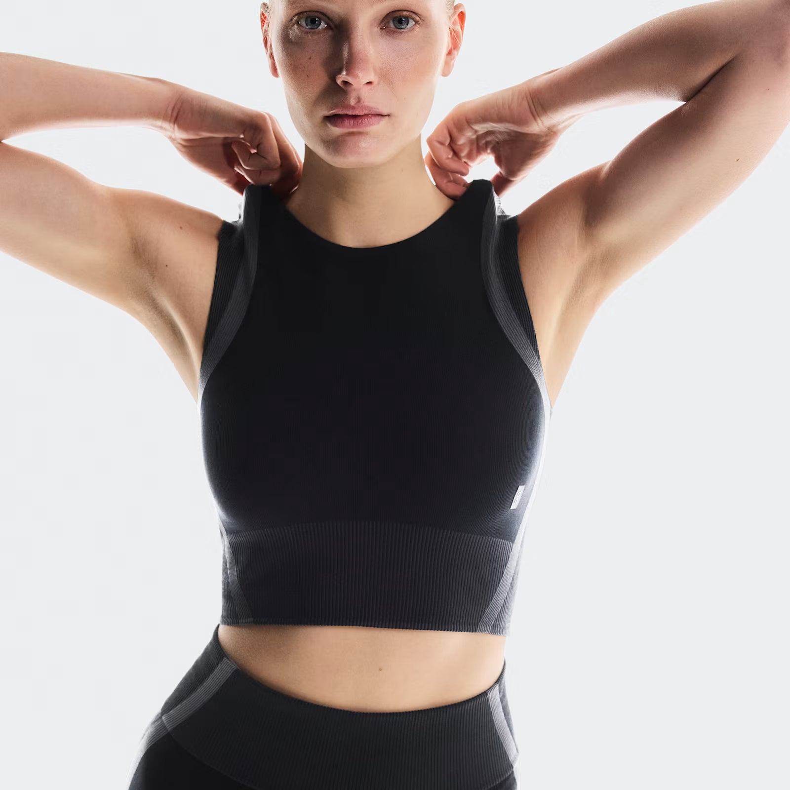 On Studio Knit Crop Black | Eclipse (Women'S)
