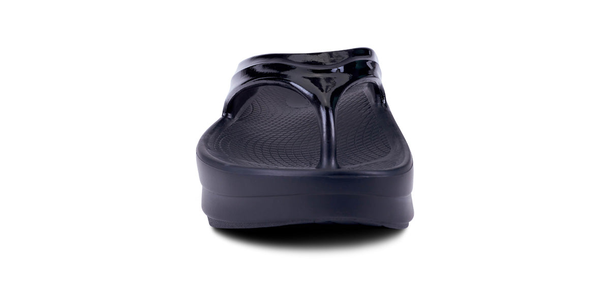 Oofos Women's Platform Sandal Black