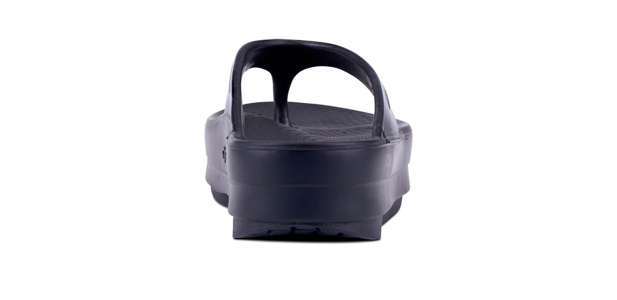 Oofos Women's Platform Sandal Black