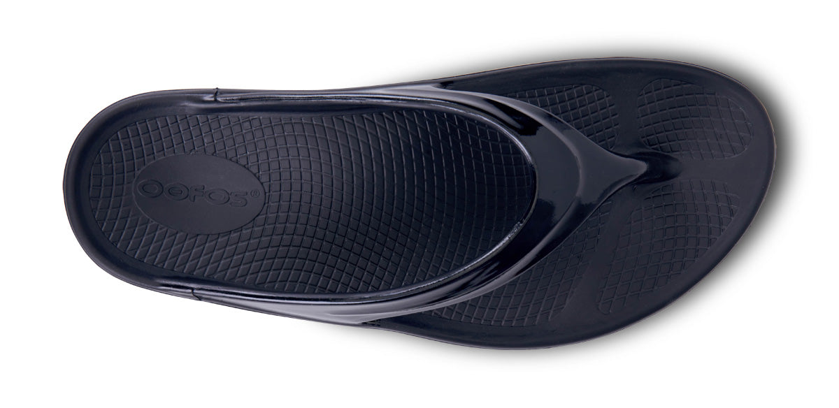 Oofos Women's Platform Sandal Black
