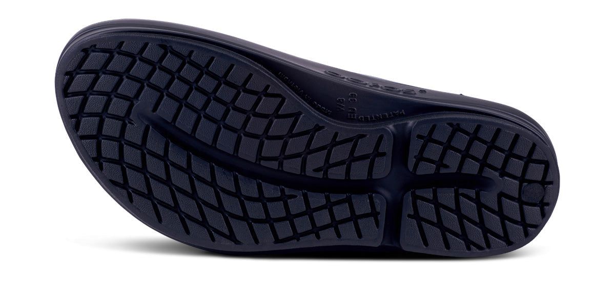 Oofos Women's Platform Sandal Black