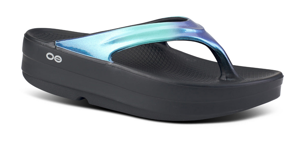 Oofos Women's Luxe Sandal Atlantis