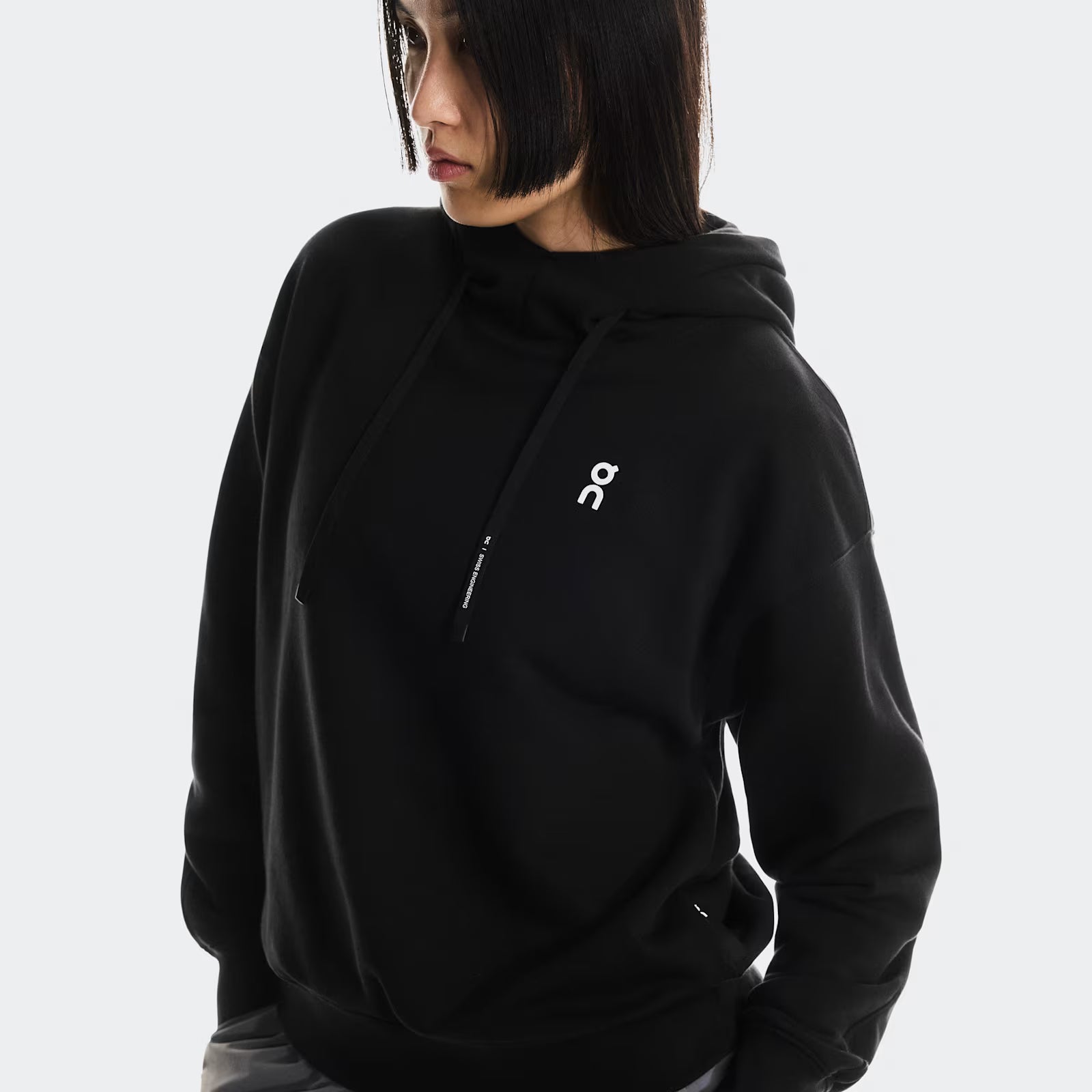 On Club Hoodie Graphic Black | Olive (Women'S)