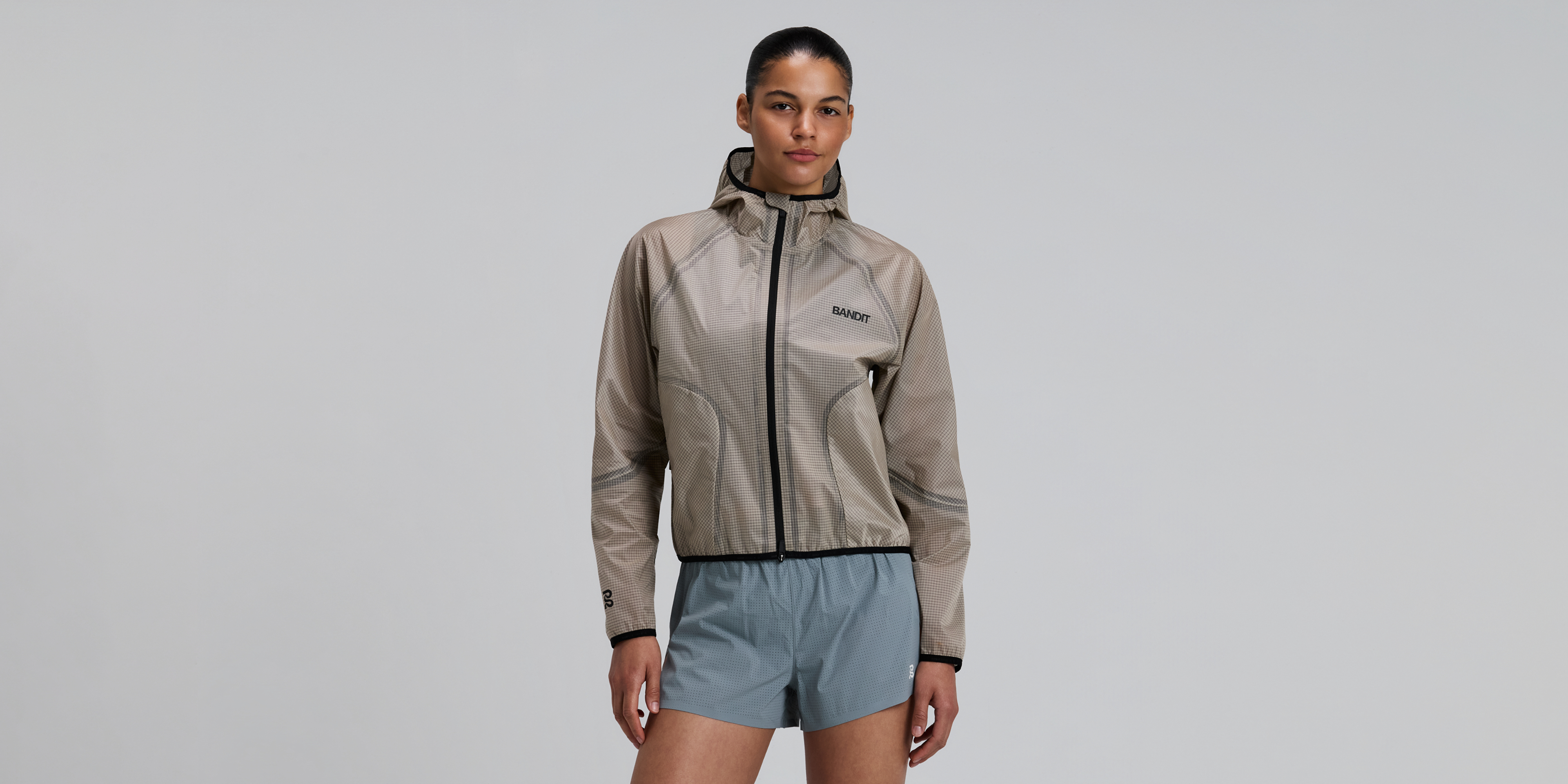 Bandit Womens Velorip Ultralight Windproof Jacket Oatmeal