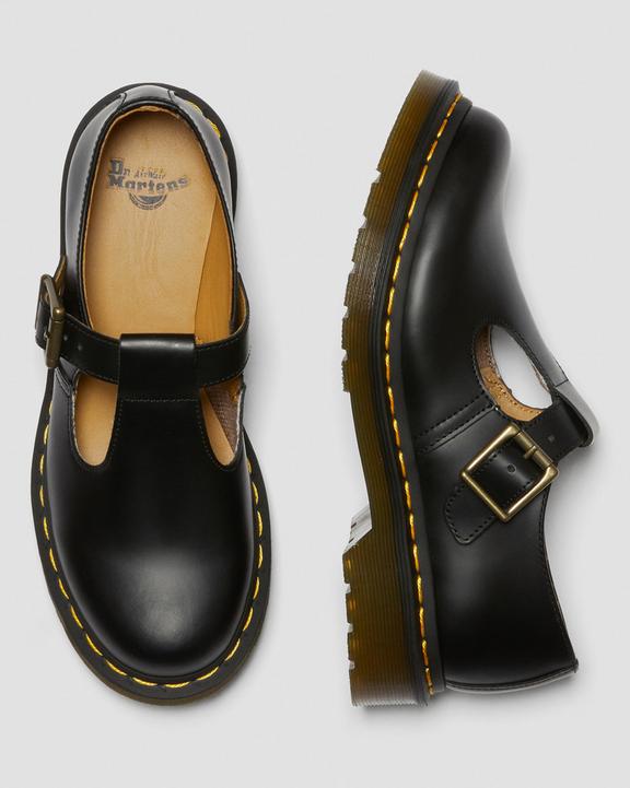 Dr Martens Polley Smooth Leather Mary Janes - Black