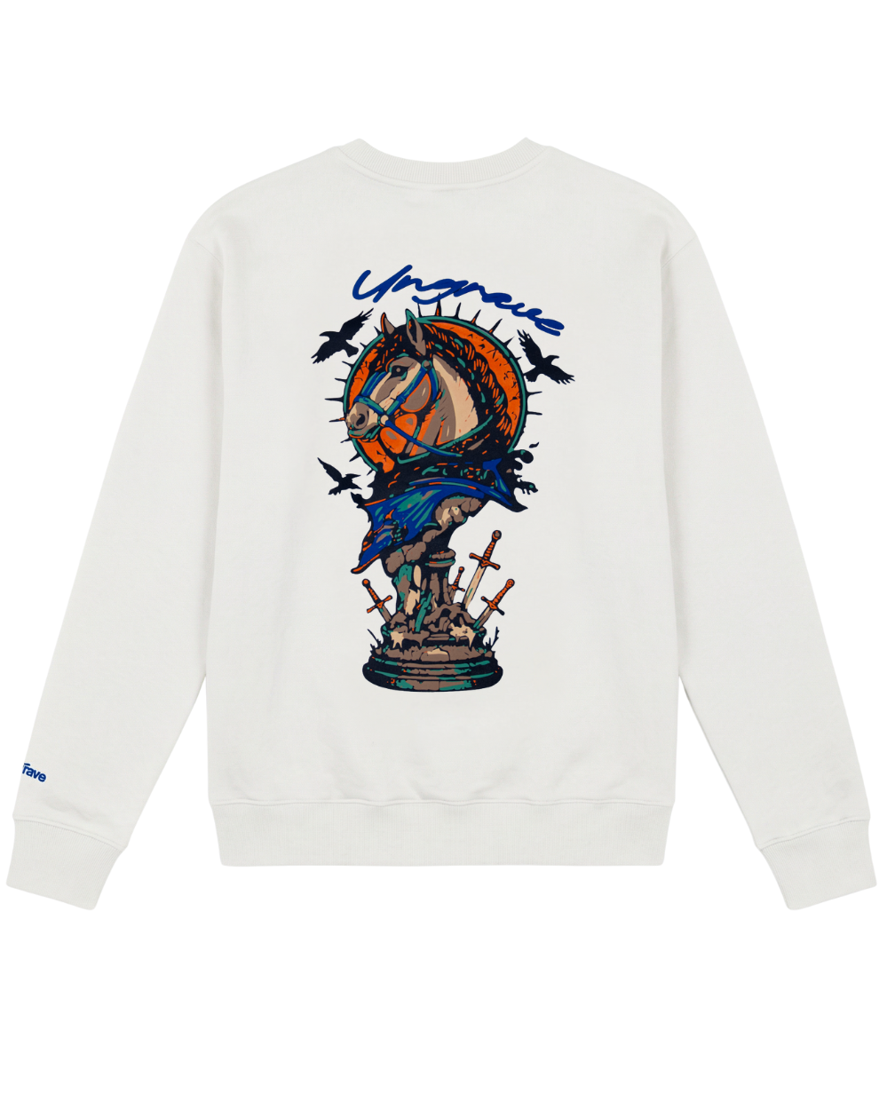 CREAM WHITE KNIGHTMARE SWEATSHIRT