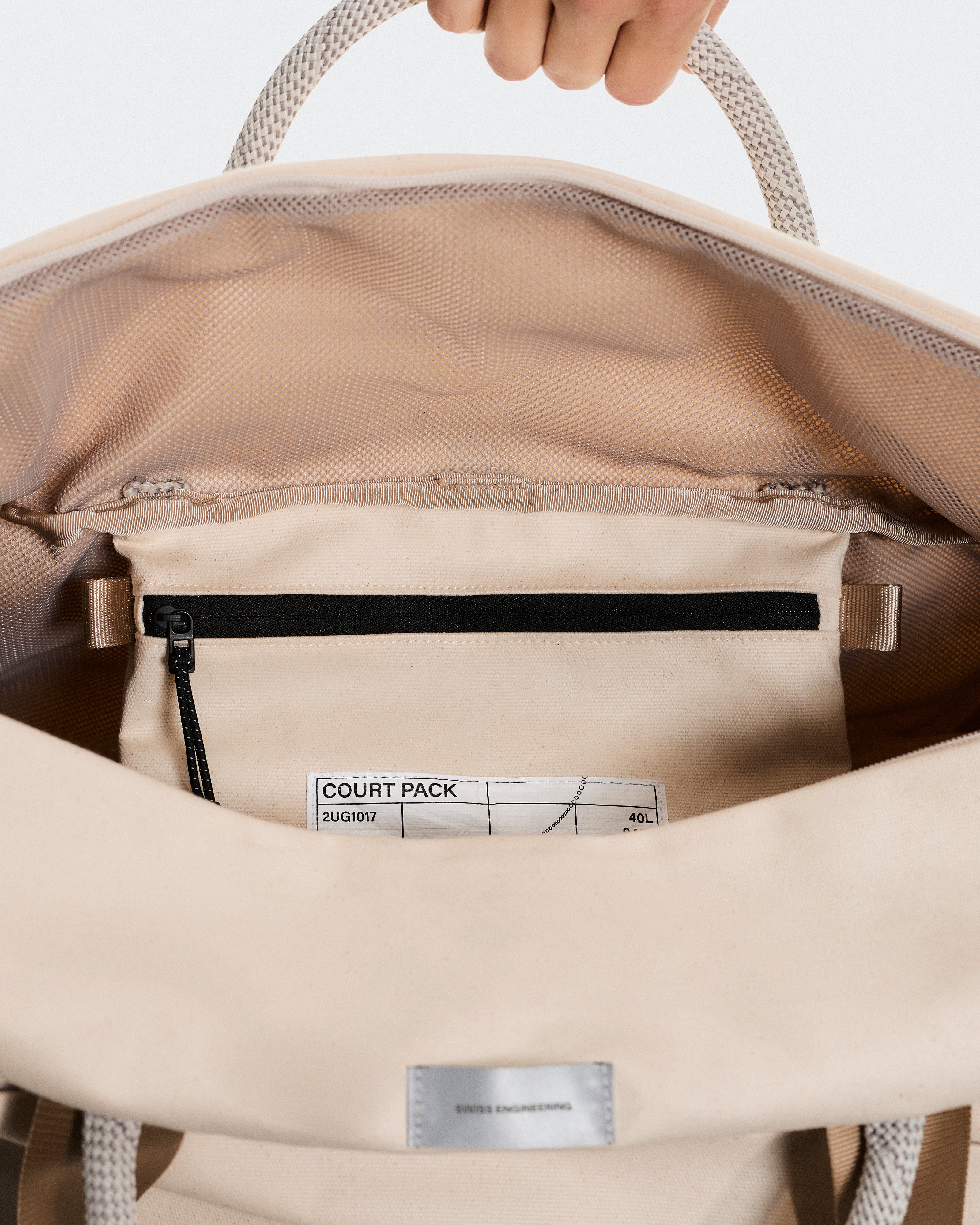 On Court Pack 40L Sesame | White