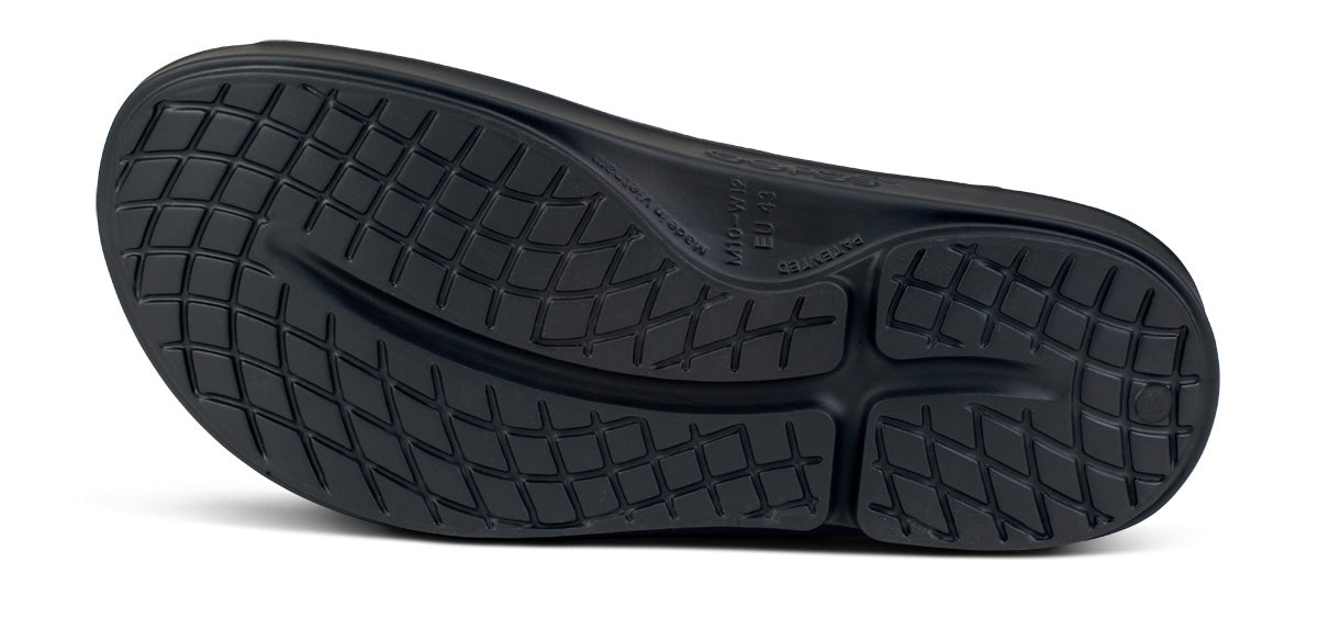 Oofos Women's Sport Slide White & Black