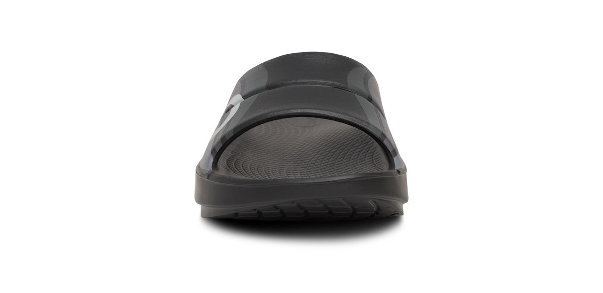 Oofos Women's Sport Slide Black Wave