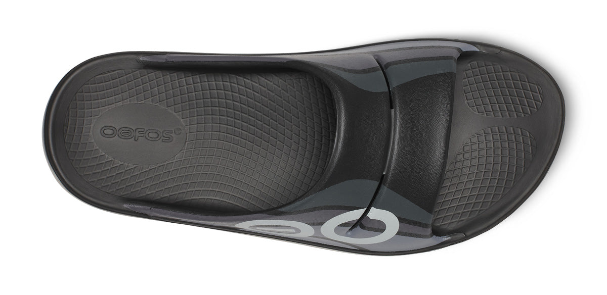 Oofos Women's Sport Slide Black Wave