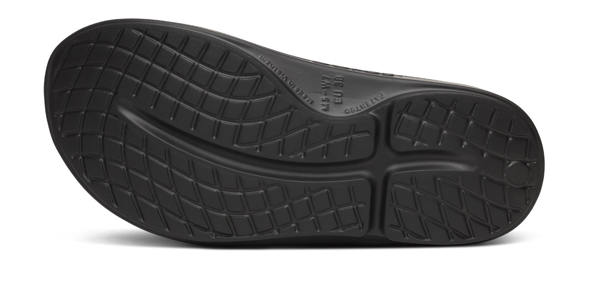 Oofos Women's Sport Slide Black Wave