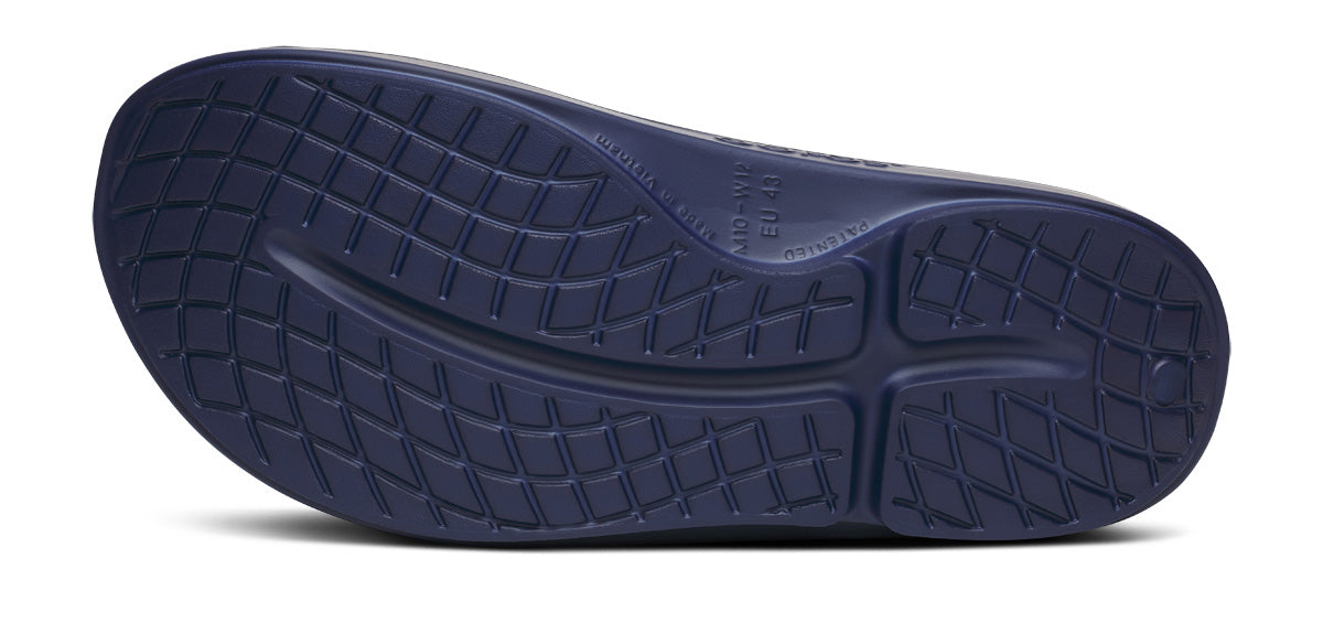 Oofos Women's Sport Slide Navy Camo